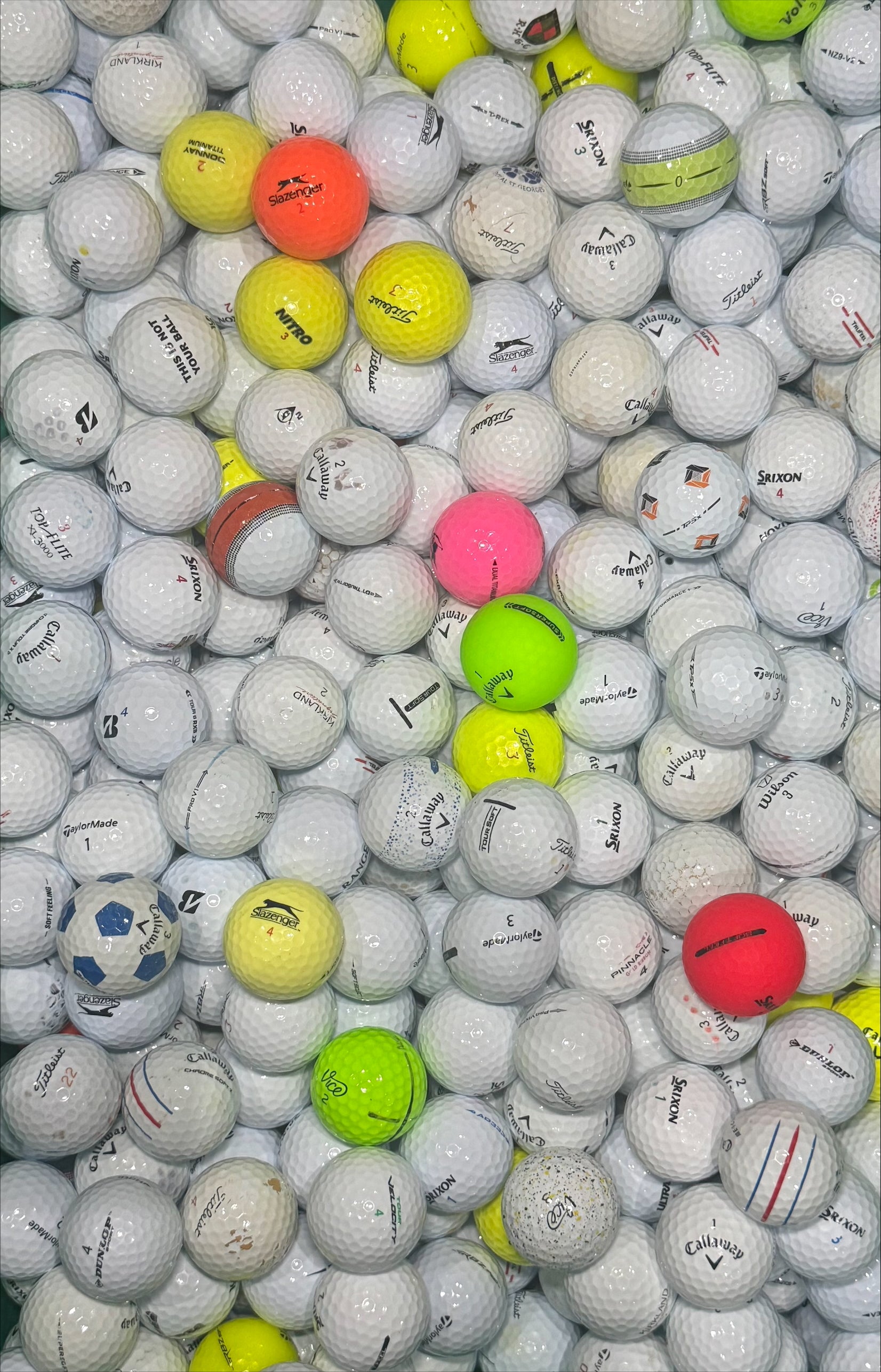 MIXED GOLF BALLS - Titleist Callaway TaylorMade Srixon Slazenger Pinnacle Dunlop